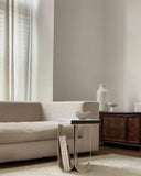 Curved Side Table - Beige