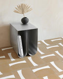 Curved Side Table - Stainless Steel