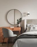 Dalt Aplique - Matt Black / White Marble