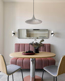 Dalt Aplique - Matt Black / White Marble