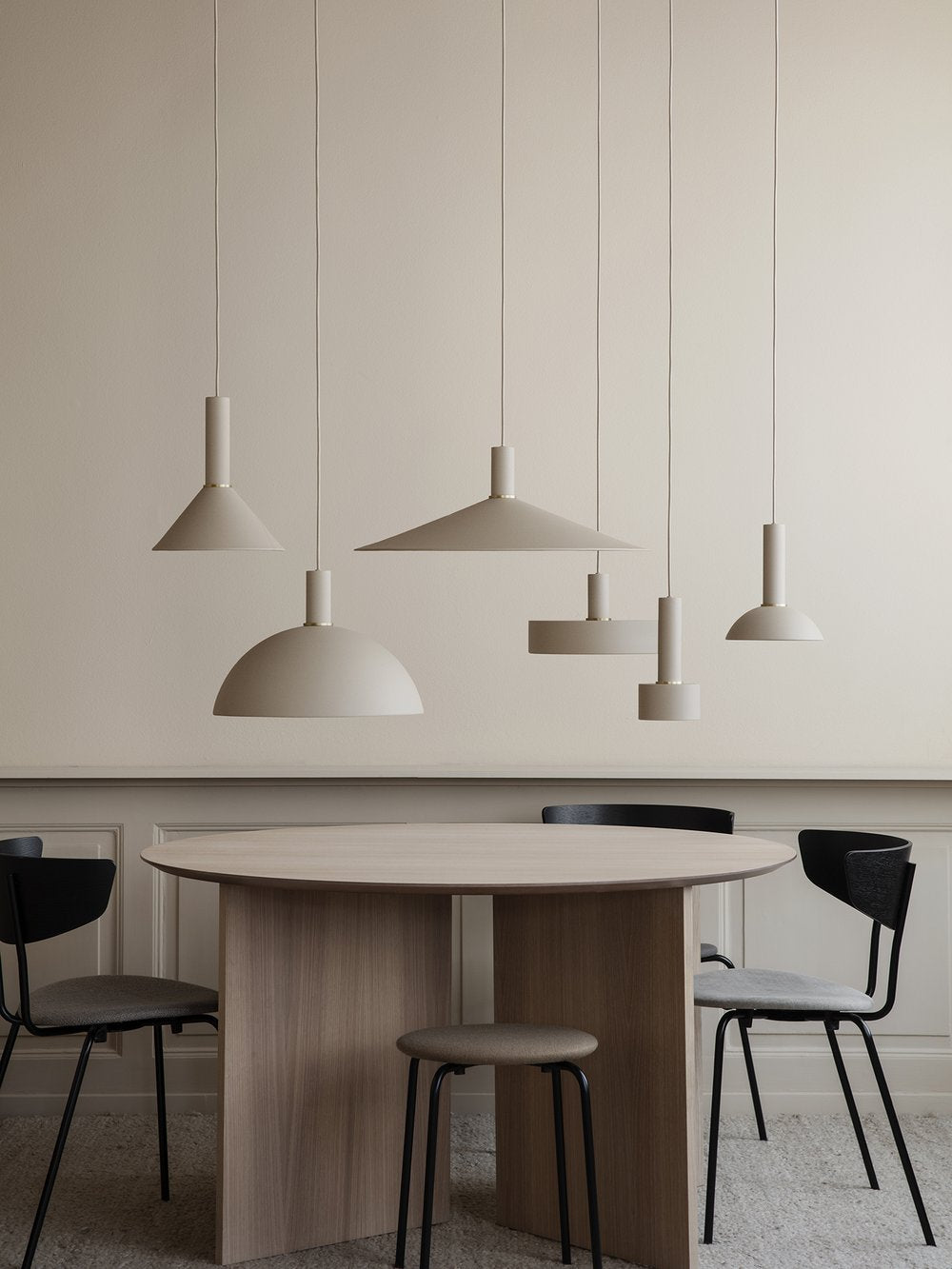 Corp de iluminat Dome Shade High Socket - gri deschis