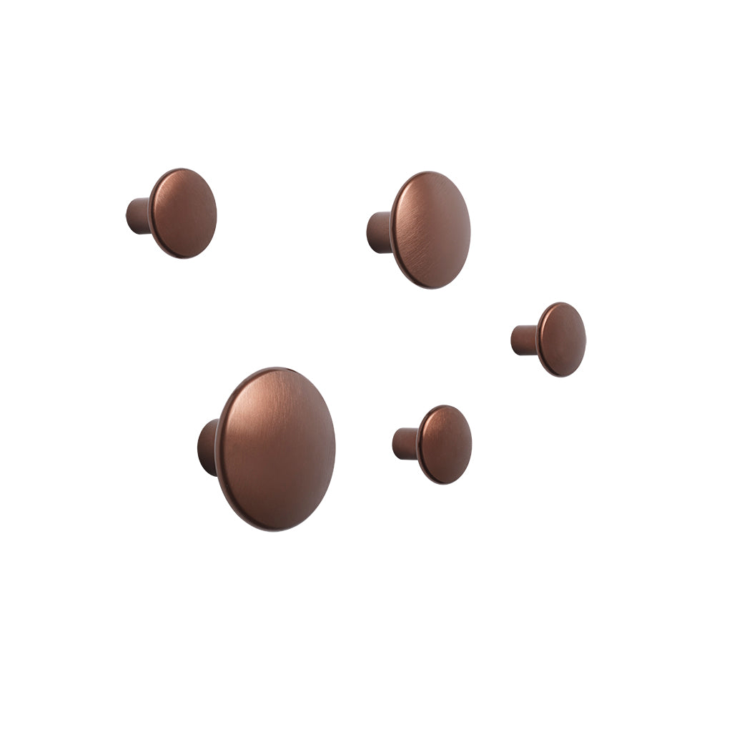 Dots Metal Set of 5 - Umber
