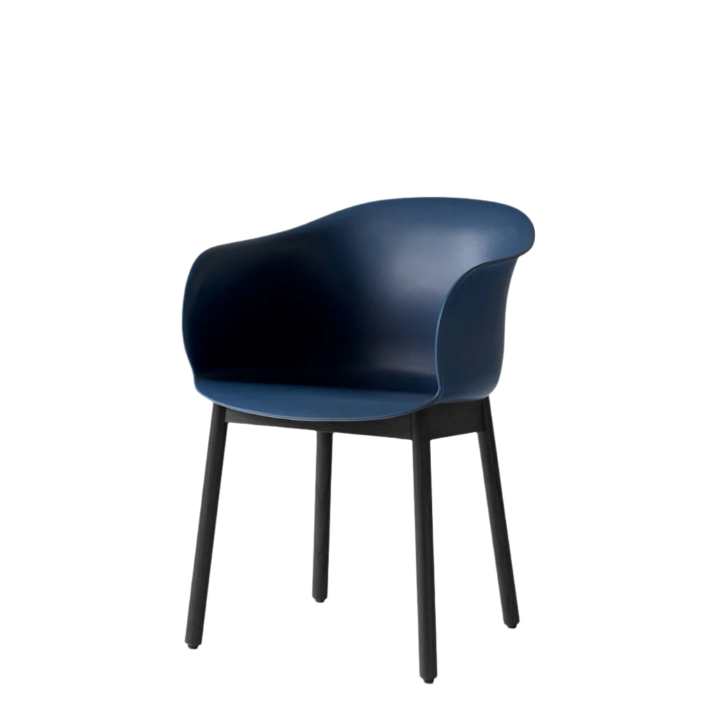 Elefy Chair JH30 - Midnight Blue & Black lacquered Oak