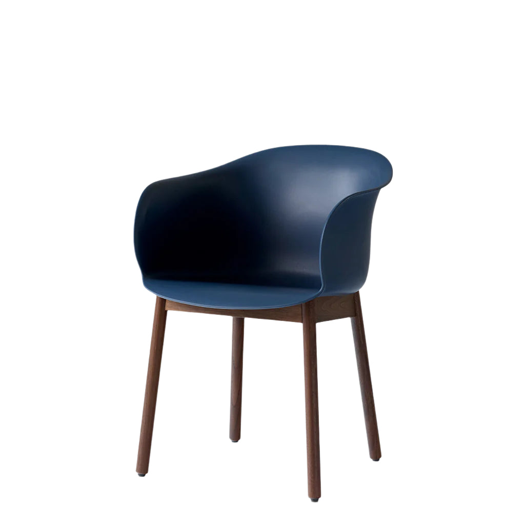 Elefy Chair JH30 - Midnight Blue & Walnut