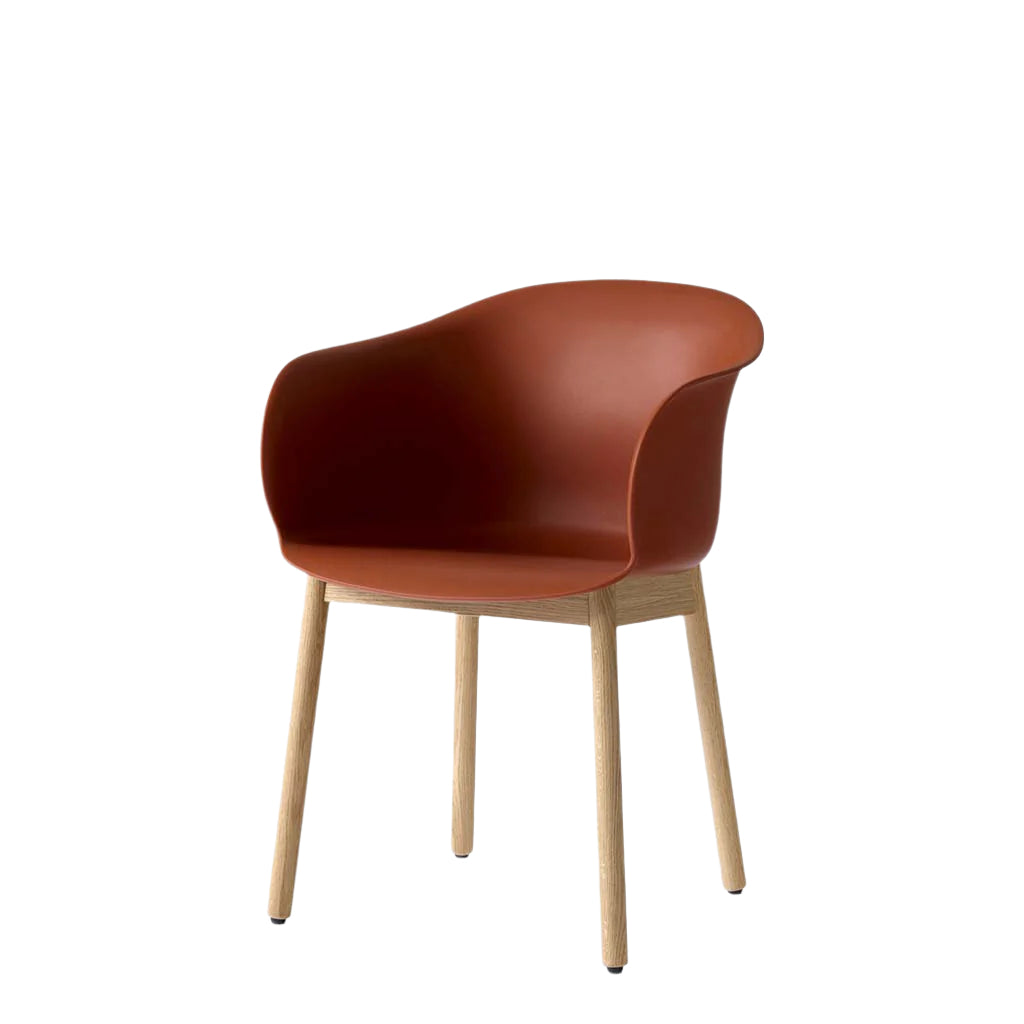 Elefy Chair JH30 - Copper Brown & Lacquered Oak