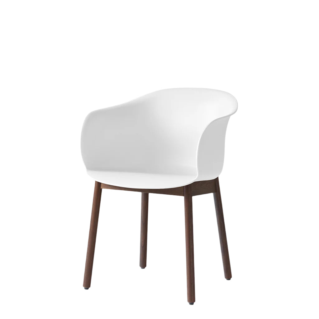 Elefy Chair JH 30- White & Walnut