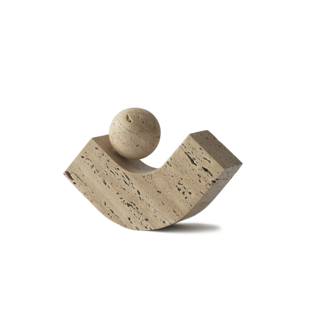 Equi - Travertine Sculpture