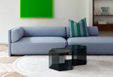 Stripes cushion L green/purple