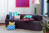 Stripes cushion S orange/purple