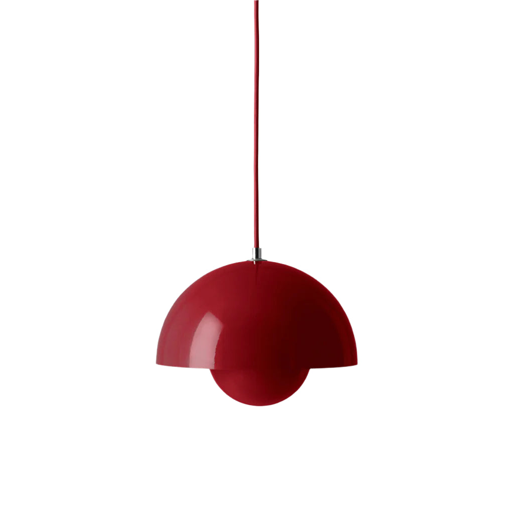 Flowerpot Pendant Small VP1 - Vermilion Red
