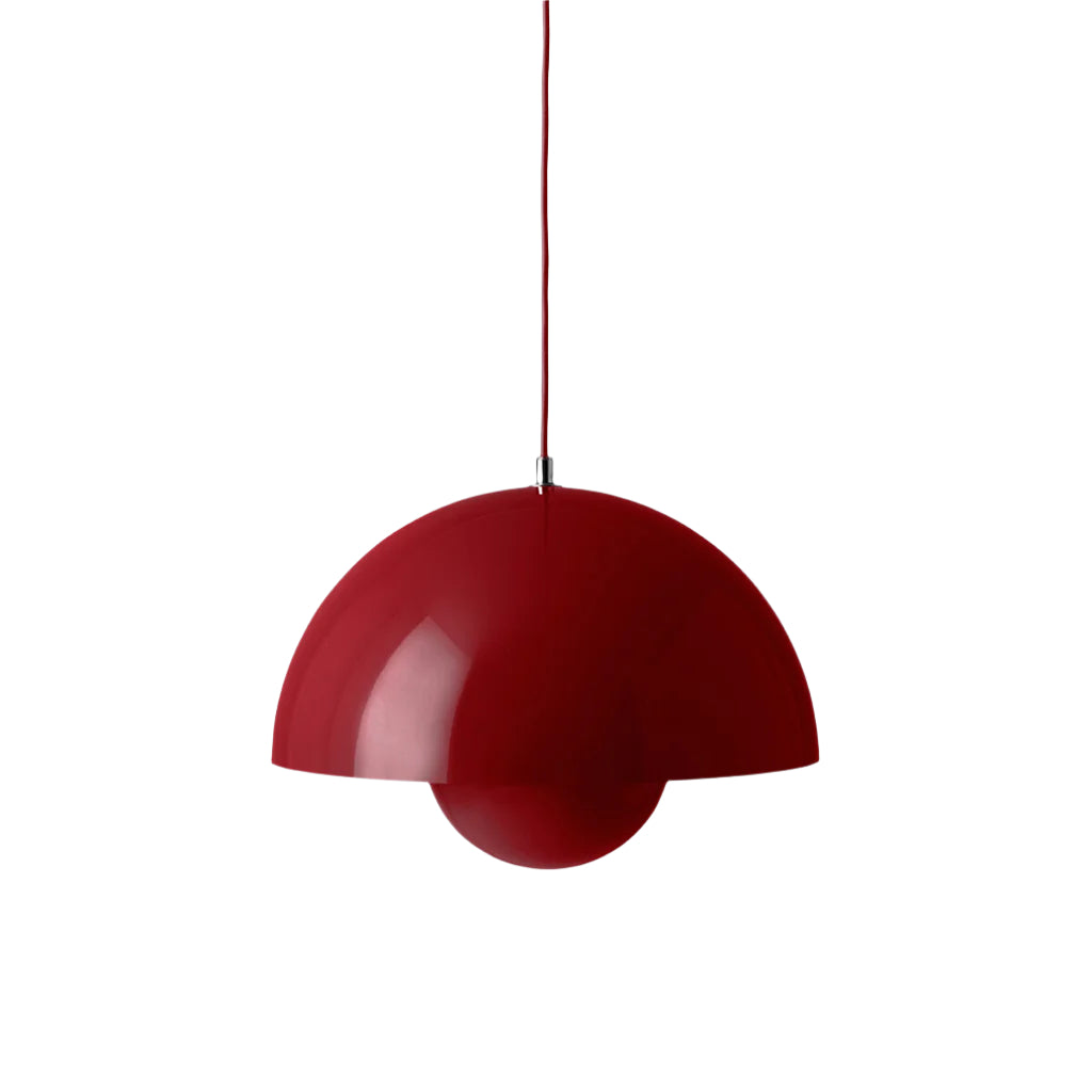Flowerpot Pendant Medium VP7 - Vermilion Red