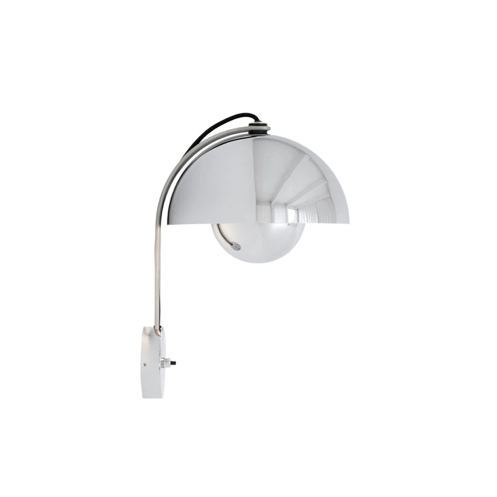 Flowerpot VP8 Wall Lamp - Chrome-Plated