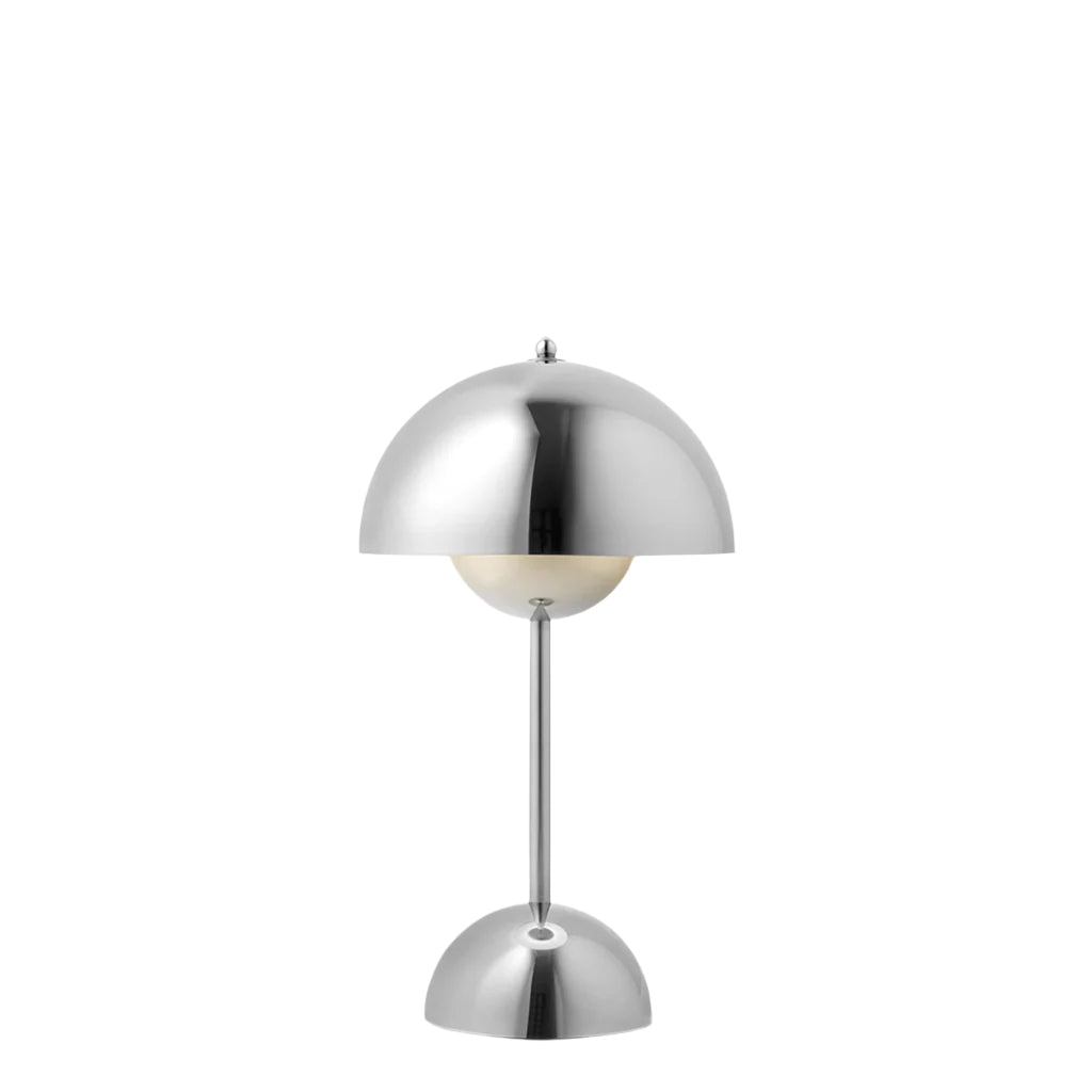 Flowerpot Portable table lamp VP9 - Chrome