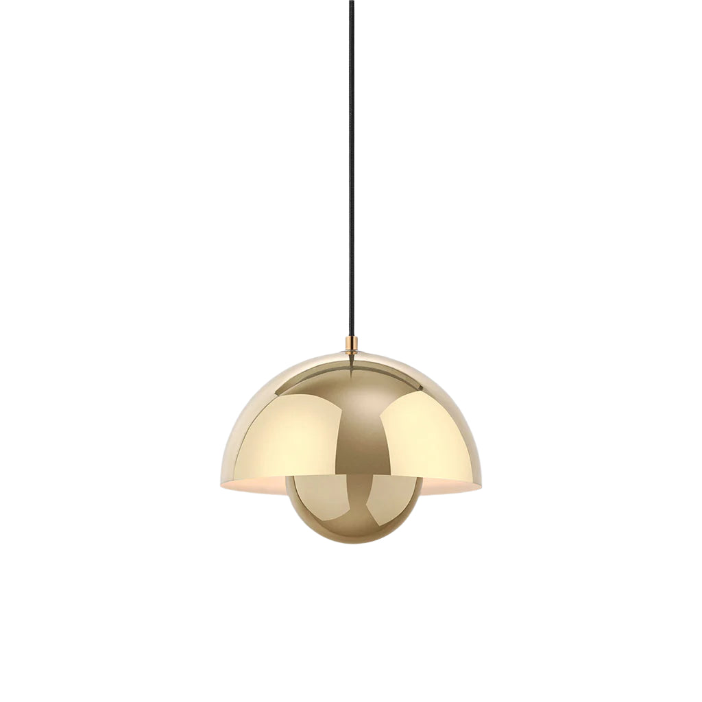 Flowerpot Pendant Small VP1 - Polished Brass