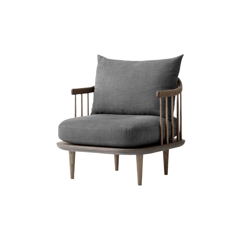 Fly Lounge Chair SC10 - Smoked Oiled Oak w. Hot Madison 093