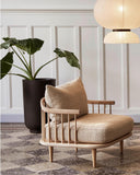 Fly Lounge Chair SC10 - White Oiled Oak w. Hot Madison 094