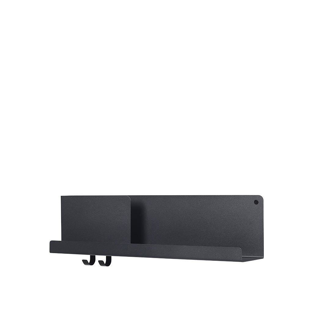 Folded Shelves 63 x 16.5 cm - Black