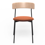 Friday Dining Chair Natural - Upholstered seat, No arms