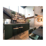 Friday Bar / Counter Stool Black - Upholstered Seat