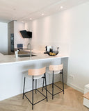 Friday Bar / Counter Stool Natural - Upholstered Seat