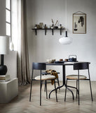 Friday Dining Chair Black - Upholstered seat, No arms