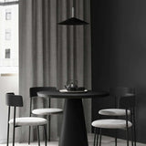 Friday Dining Chair Black - Upholstered seat, No arms