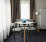 Friday Dining Chair Black - Upholstered seat, No arms