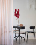 Friday Dining Chair Black - Upholstered seat, With arms