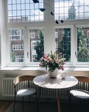 Friday Dining Chair Natural - Upholstered seat, No arms