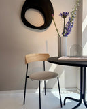 Friday Dining Chair Natural - Upholstered seat, No arms