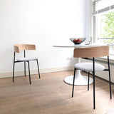 Friday Dining Chair Natural - Upholstered seat, With arms