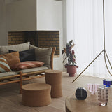 Graphic Candleholder - Light Brown