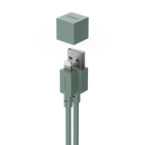 Cable 1 USB-A to Apple Lightning - Oak Green
