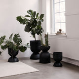 Hourglass Pot Large - Black