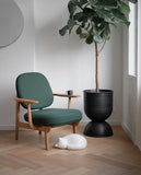 Hourglass Pot Medium - Black