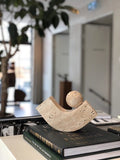 Equi - Travertine Sculpture