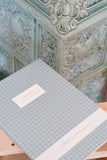 Large Notebook - Check Light Blue