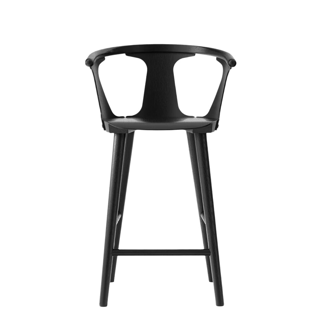 In Between SK7 Counter Stool - Black Laquered Oak