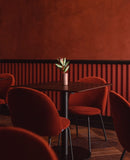 Iola Chair Black Metal Legs - Camel Velvet - Displayed Item