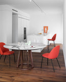 Iola Chair Black Metal Legs - Camel Velvet - Displayed Item