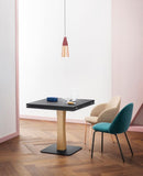 Iola Chair Black Metal Legs - Camel Velvet - Displayed Item