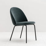 Iola Chair Black Metal Legs - Camel Velvet - Displayed Item