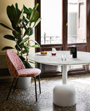 Iola Chair Black Metal Legs - Camel Velvet - Displayed Item