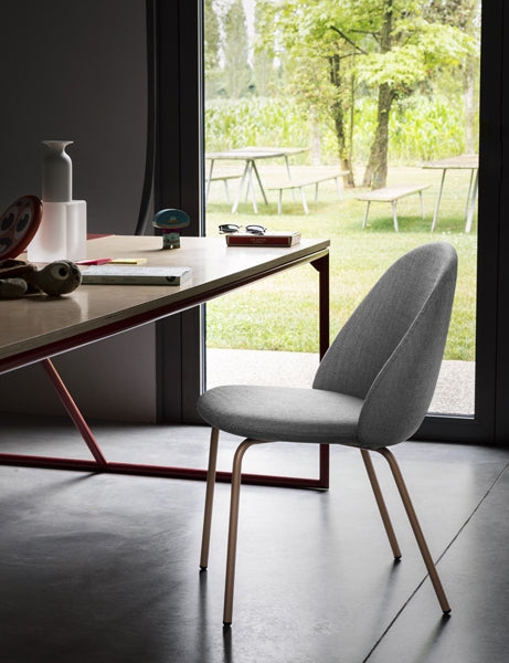 Iola Chair Black Metal Legs - Camel Velvet - Displayed Item