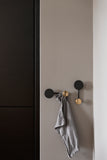 Afteroom Coat Hanger, Small - Black / Brass