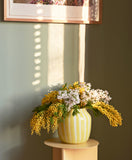 High Slit Side Table - Light yellow