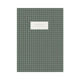Large Notebook - Check Sage Green