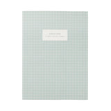 Large Notebook - Check Light Blue