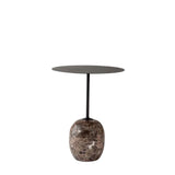 Lato Side Table LN8 Round - Warm Black & Emperador Marble