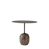 Lato Side Table LN9 Oval - Warm Black & Emperador Marble